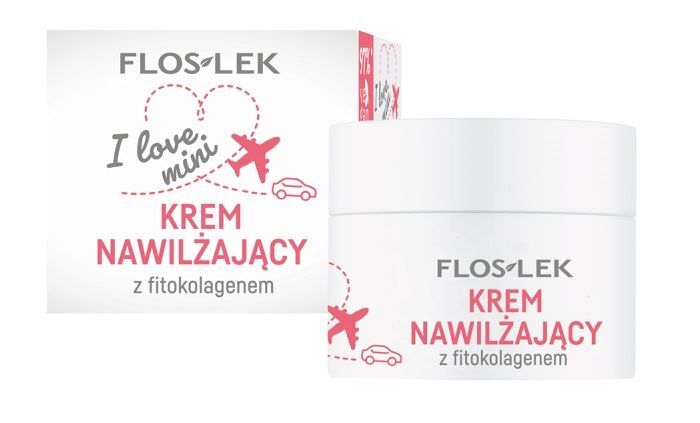 Flos-Lek Laboratorium, I love mini, krem nawilżający z fitokolagenem, 15ml