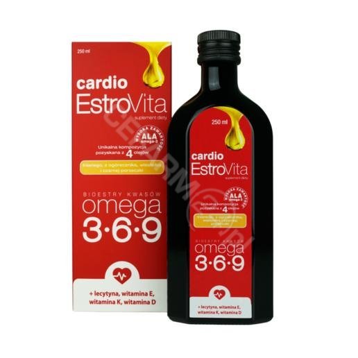 Zdjęcia - Witaminy i składniki mineralne EstroVita Cardio Omega 3-6-9, 250 ml