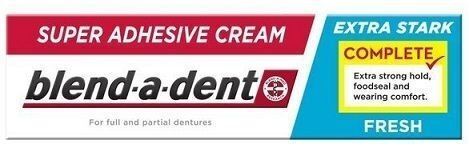 Blend-a-dent Fresh Extra Stark,  klej do protez,  47g