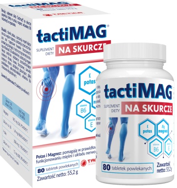TactiMag na skurcze, 80 tabletek powlekanych