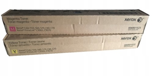 Toner SET MAGENTA YELLOW Xerox Color 550 560 2 szt. 006R01530 006R01531