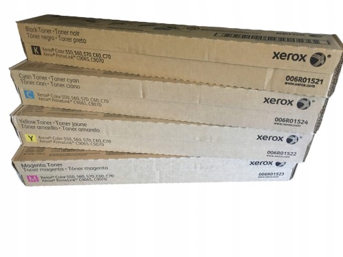 Toner SET CMYK Xerox Color 550 560 570 C60 C70 4 szt. 006R01529 006R01530 006R01531 006R01532