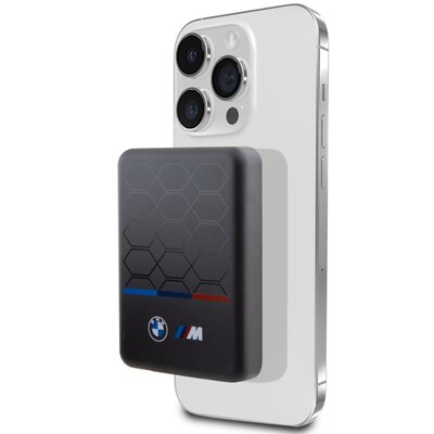 BMW BMPBMS5K22PGVK 15W 5000mAh + kabel czarny/black M Collection MagSafe