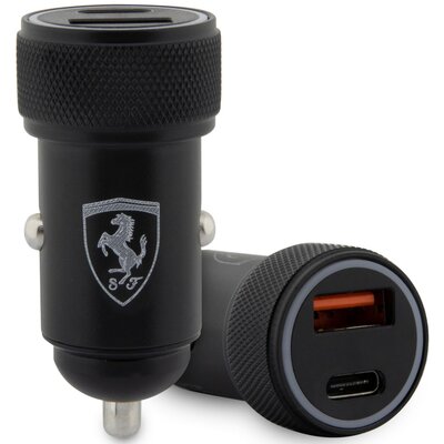 Ładowarka samochodowa Ferrari FECCMENK PD-QC 3.0 36W Fast Charge Black (3666339121266)