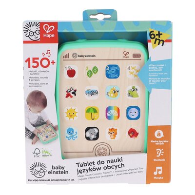 ﻿Tablet Do nauki 3 Języków Baby Einstein Hape 6m+