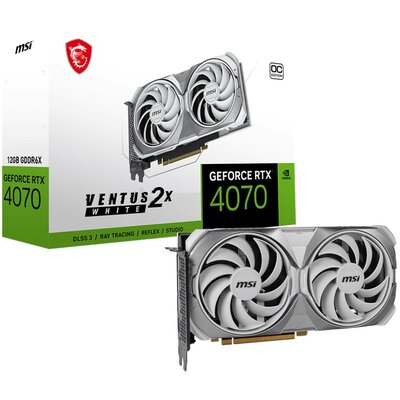 MSI GeForce RTX 4070 VENTUS 2X WHITE OC 12GB GDDR6X 192bit 