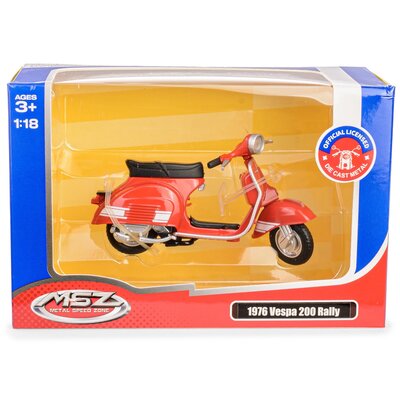 MSZ 1:18 1976 Vespa 200 Rally/67709/red Daffi
