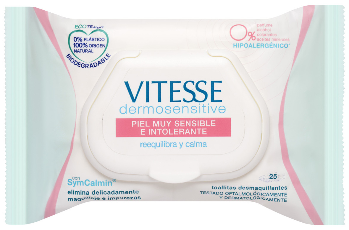 Kosmetyczne chusteczki nawilżane Toallitas Des Vitesse 0% 25 szt