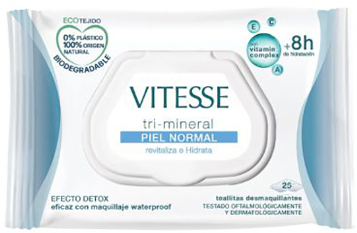 Vitesse Kosmetyczne chusteczki nawilżane Toallitas Des Normal 25 szt