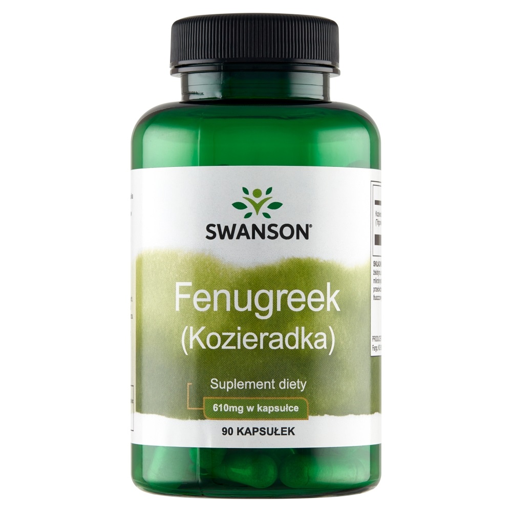 Swanson - Nasiona Kozieradki, 610mg, 90 kapsułek