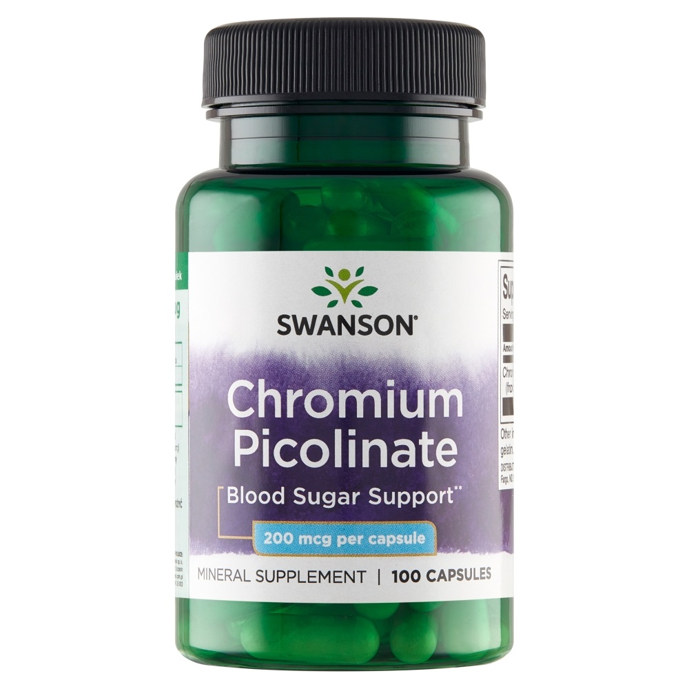 SWANSON Pikolinian Chromu 200mcg - (100 kap)
