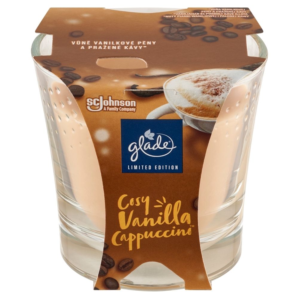 Glade Cosy Vanilla Cappuccino Świeca zapachowa 129 g