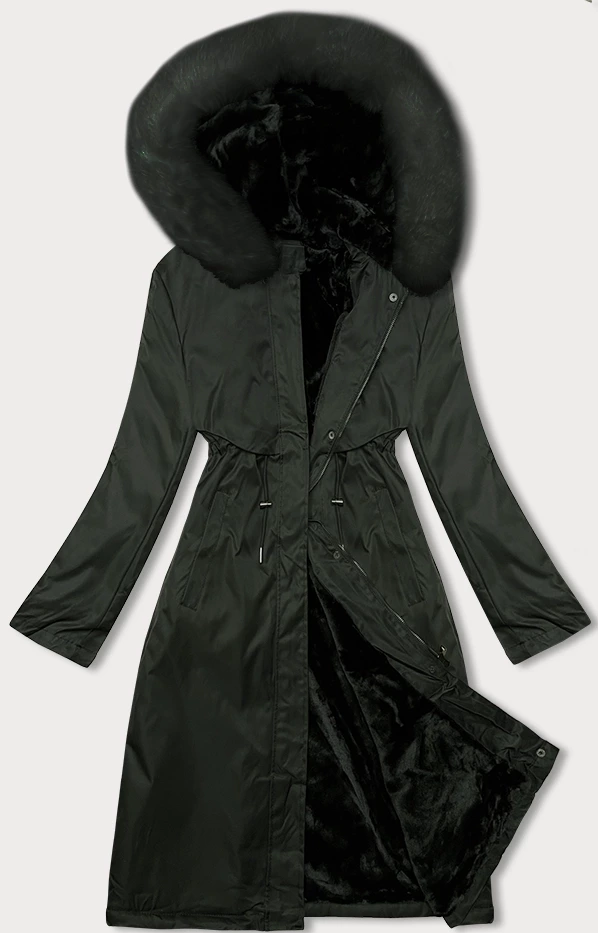 Parka damska zimowa z futerkiem S'West army (R558-11) - S'WEST