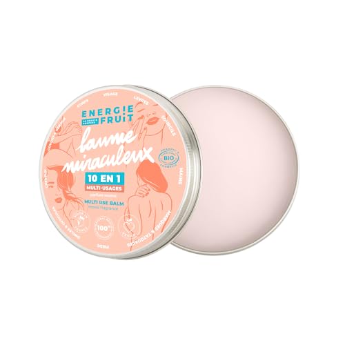 ENERGIA OWOCOWA | Cudowny balsam 10 w 1| Uniwersalny balsam do ciała i twarzy | Perfumy monoi | ORGANICZNY certyfikowany przez ECOCERT
