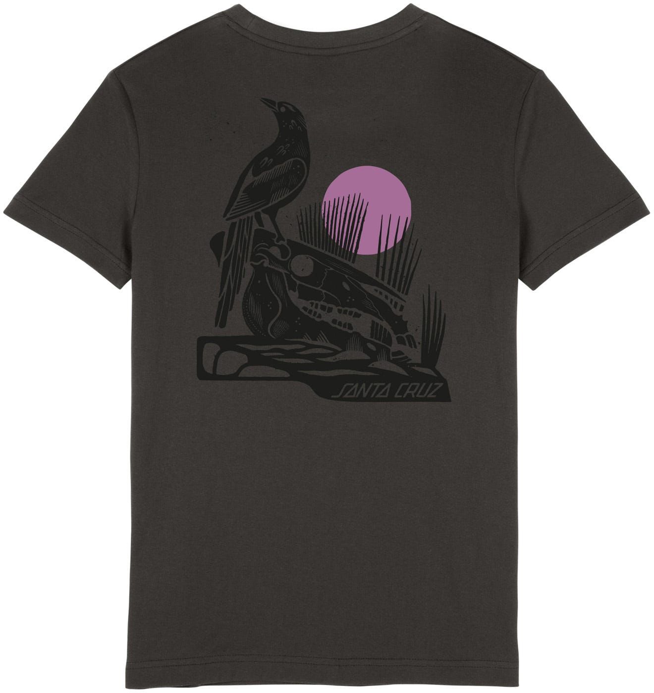 t-shirt damski SANTA CRUZ RAVEN TEE Charcoal