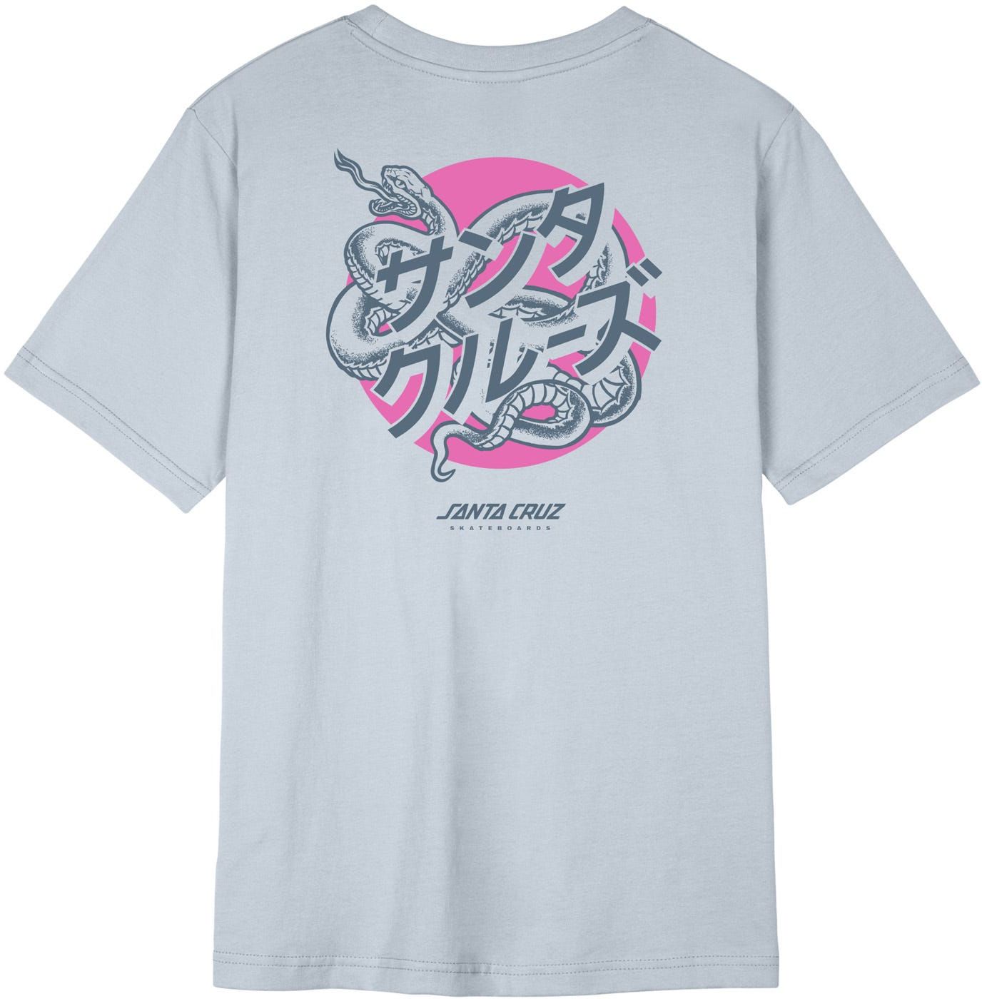 t-shirt damski SANTA CRUZ SERPENT JAPANESE DOT TEE Sea Ice