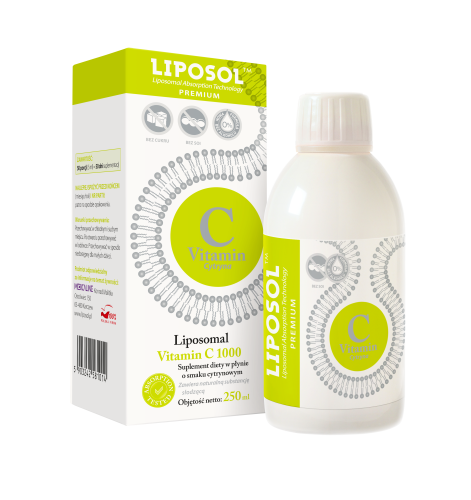 MEDICALINE Liposol Liposomalna Witamina C 1000 250 ml smak cytrynowy