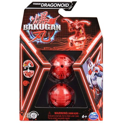 Bakugan Titanium Dragonoid Czerwona Figurka Bitewna Transformująca + Karty