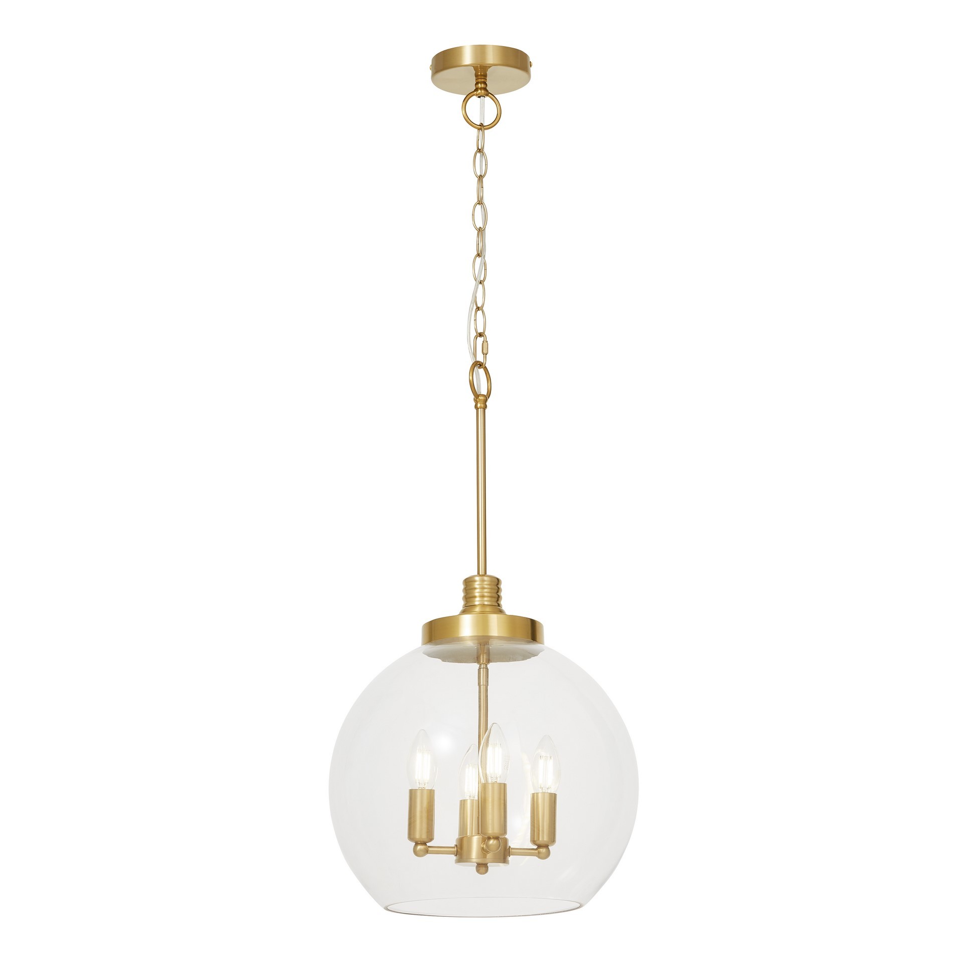 Nowoczesna lampa wisząca mosiężna Bellaria LDP 1201-4 (MD) Lumina Deco