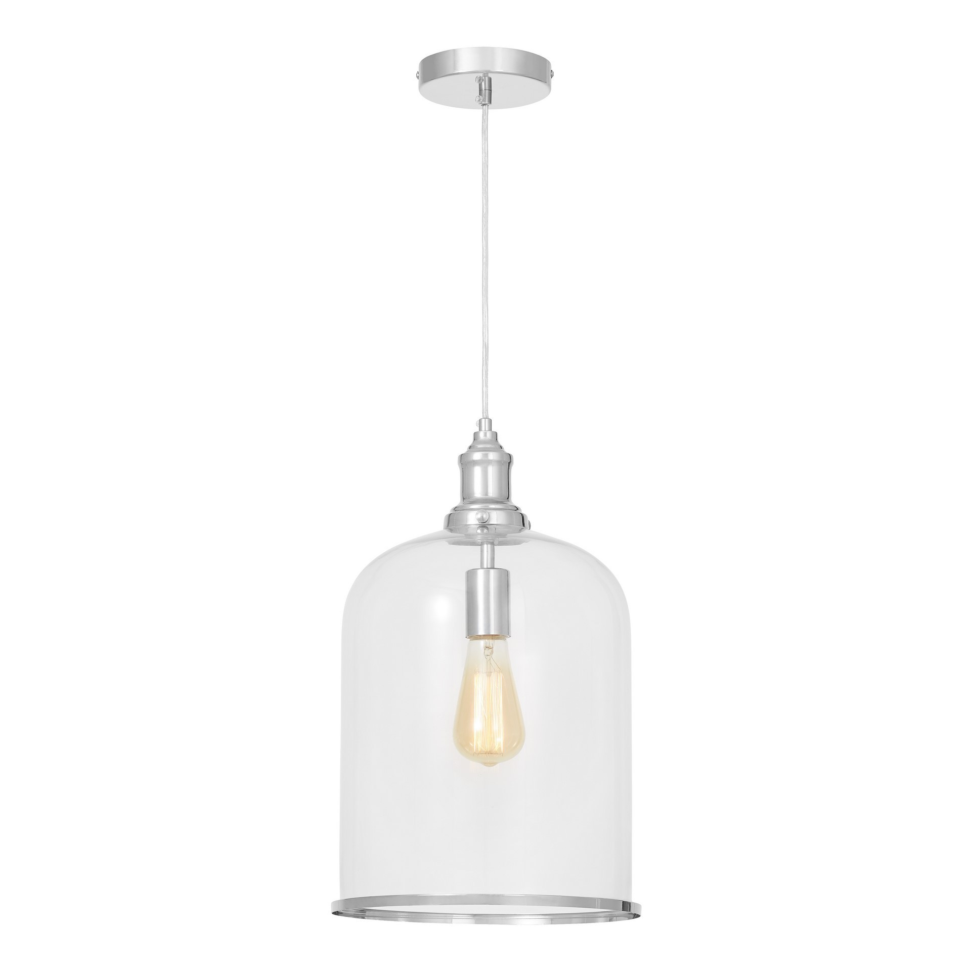 Lampa wisząca chromowana nowoczesna Sarini LDP 1206-1 (CHR) Lumina Deco