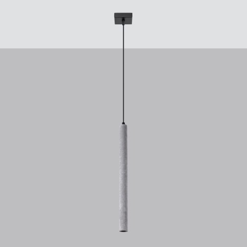 Pastelo lampa wisząca 1xG9 czarna/beton SL.1271