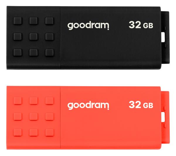 GoodRam UME3 Mix Dwupak 2x32GB USB 3.2  Czarno-czerwony UME3-0320MXR11-2P