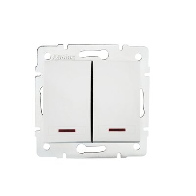 Kanlux Łącznik zwierny podwójny LED DOMO 01-1023-202 bi 24715