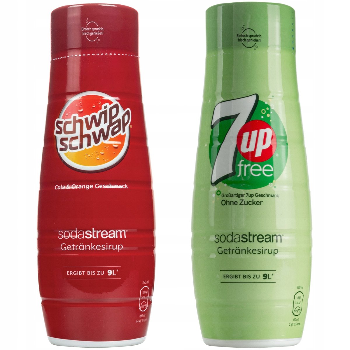 Syrop do SodaStream Schwip Schwap Cola Orange + Syrop do SodaStream 7UP zero
