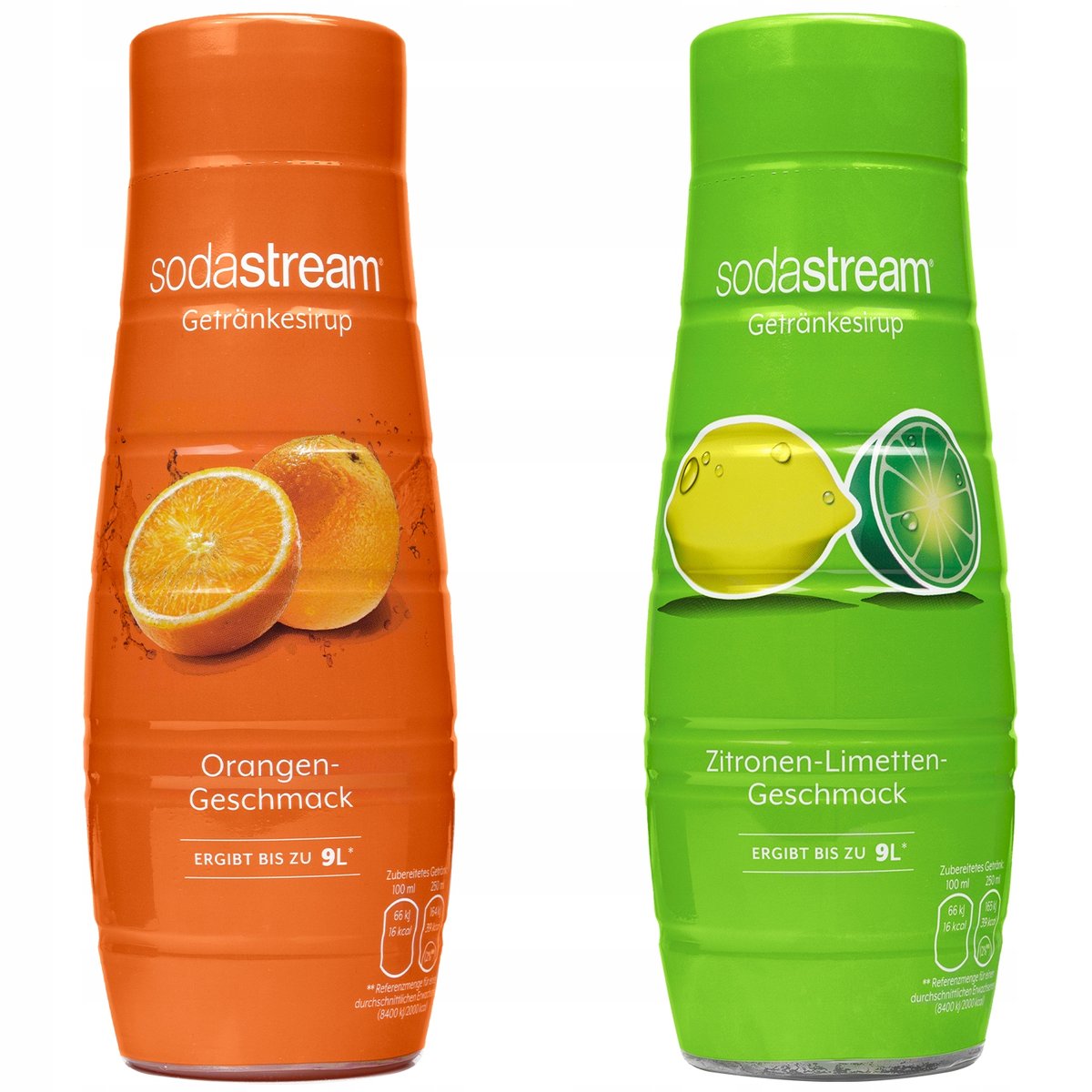 Syrop do SodaStream Classics Pomarańcza 440ml + Cytryna Limonka 440ml