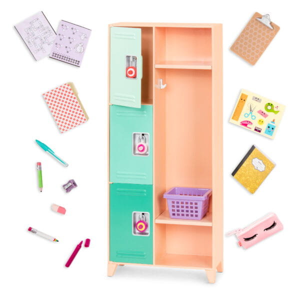 SZAFKA SZKOLNA z akcesoriami ucznia – Classroom Cool Locker Set   OUR GENERATION
