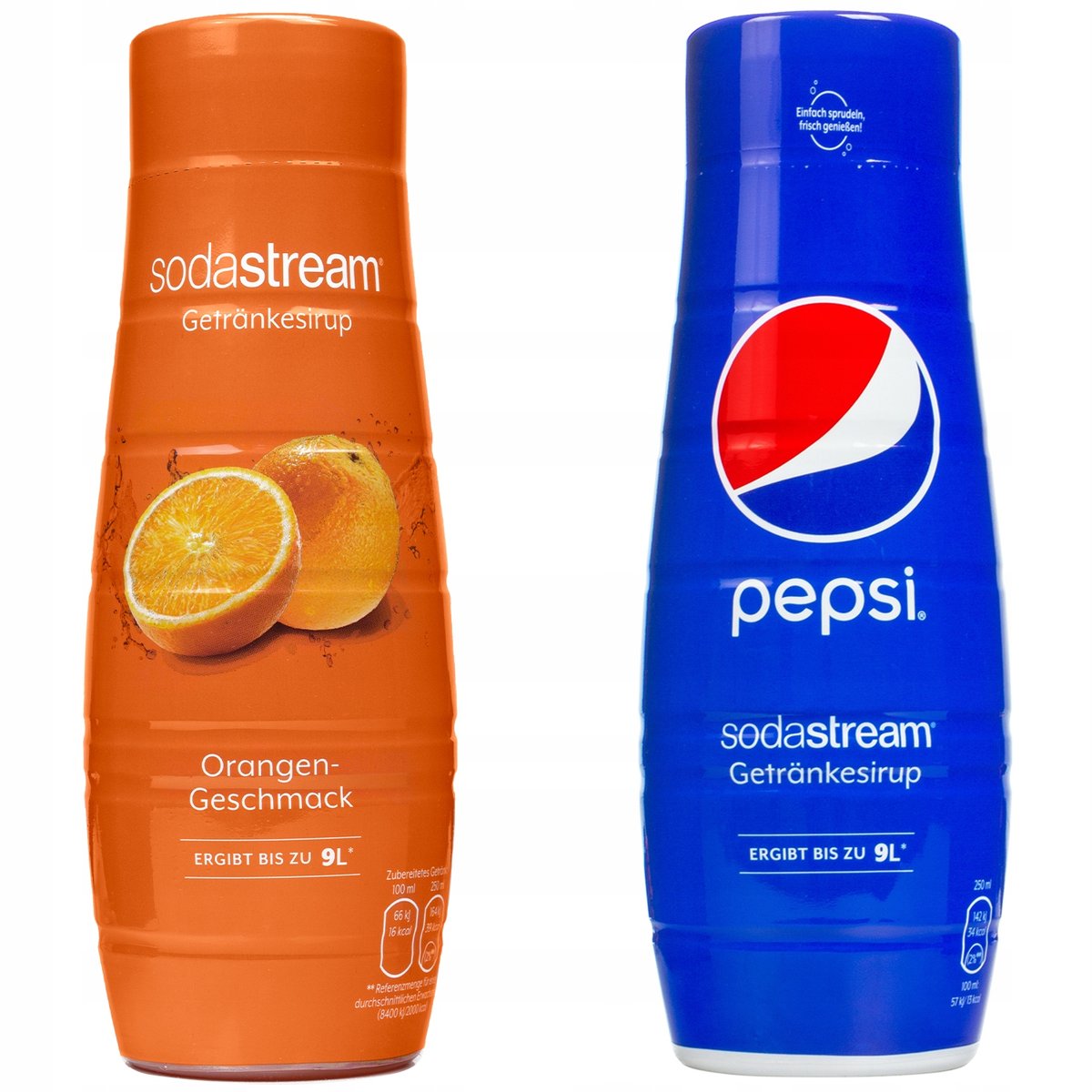 Syrop do SodaStream Classics Pomarańcza 440ml + Pepsi