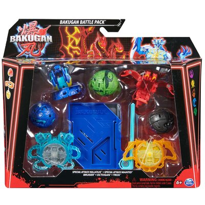 Bakugan Battle Pack Special Attack Nillious I Mantid + Bruiser Octogan Trox Figurki