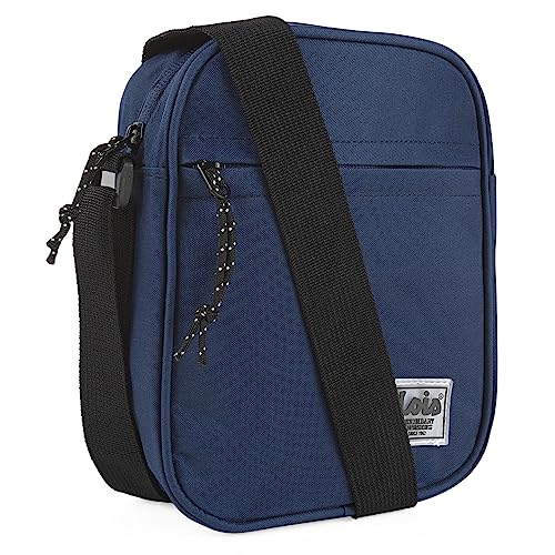 Lois - Torba męska - Torby męskie na ramię - Torby męskie dla mężczyzn Torba crossbody z wodoodpornego materiału - Torby męskie dla mężczyzn Ramię dla mężczyzn z regulowanym paskiem - Mała torba dla