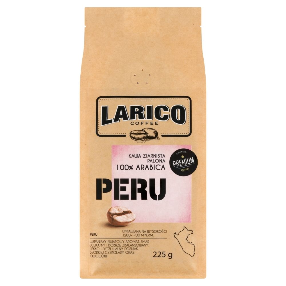 Larico Coffee Kawa ziarnista wypalana metodą tradycyjną Peru 225 g