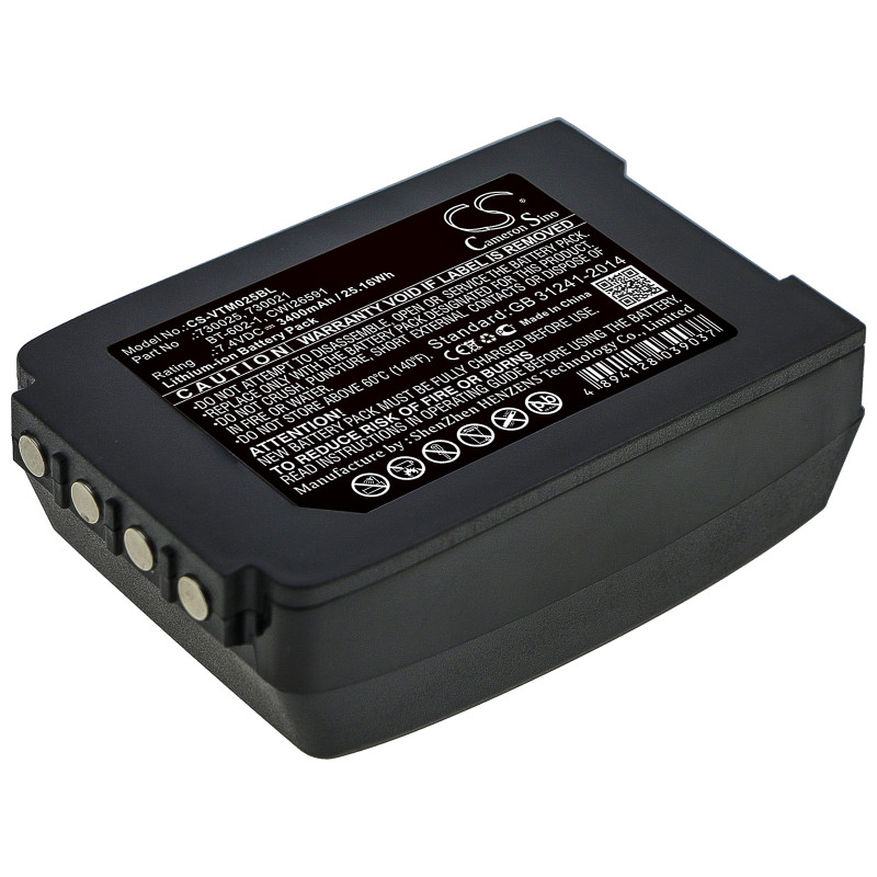Vocollect Talkman T2 / 730025 3400mAh 25.16Wh Li-Ion 7.4V (Cameron Sino)