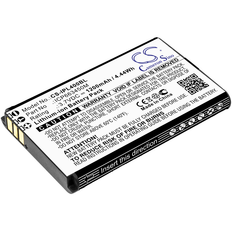 Infinite Peripherals Linea Pro 4 / ICP663450M 1200mAh 4.44Wh Li-Ion 3.7V (Cameron Sino)