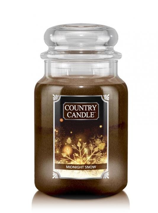 Świeca zapachowa COUNTRY CANDLE Midnight Snow, duży słoik, 680 g, 2 knoty