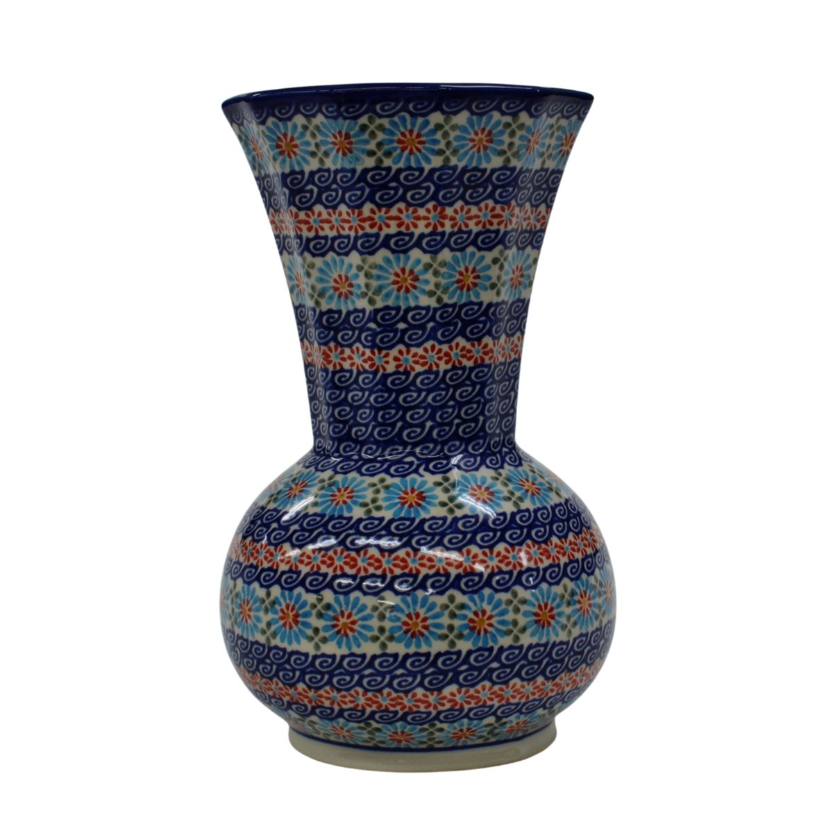 Ceramiczny wazon kanciasty Ceramika Bolesławiec