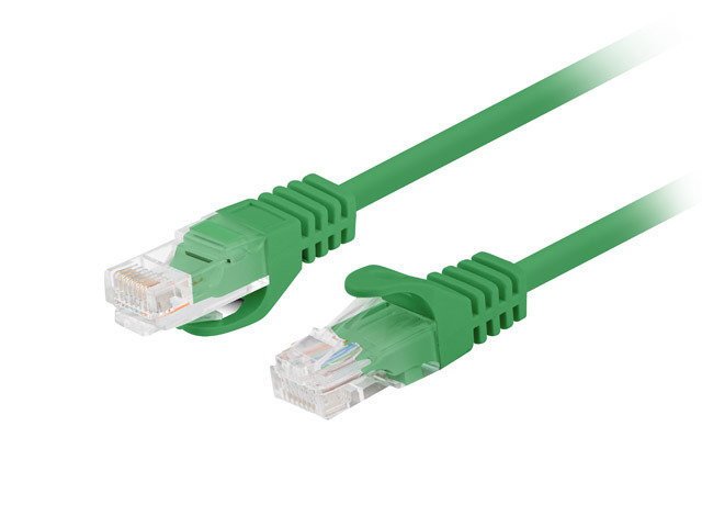 Lanberg, Patchcord kat.6 utp 0.25m zielony fluke passed lanberg 10-pack