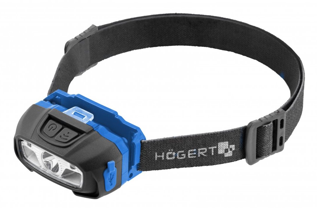 Hogert Lampa Czołowa Led Usb 6 Funkcji Z Czujnikiem Ruchu
