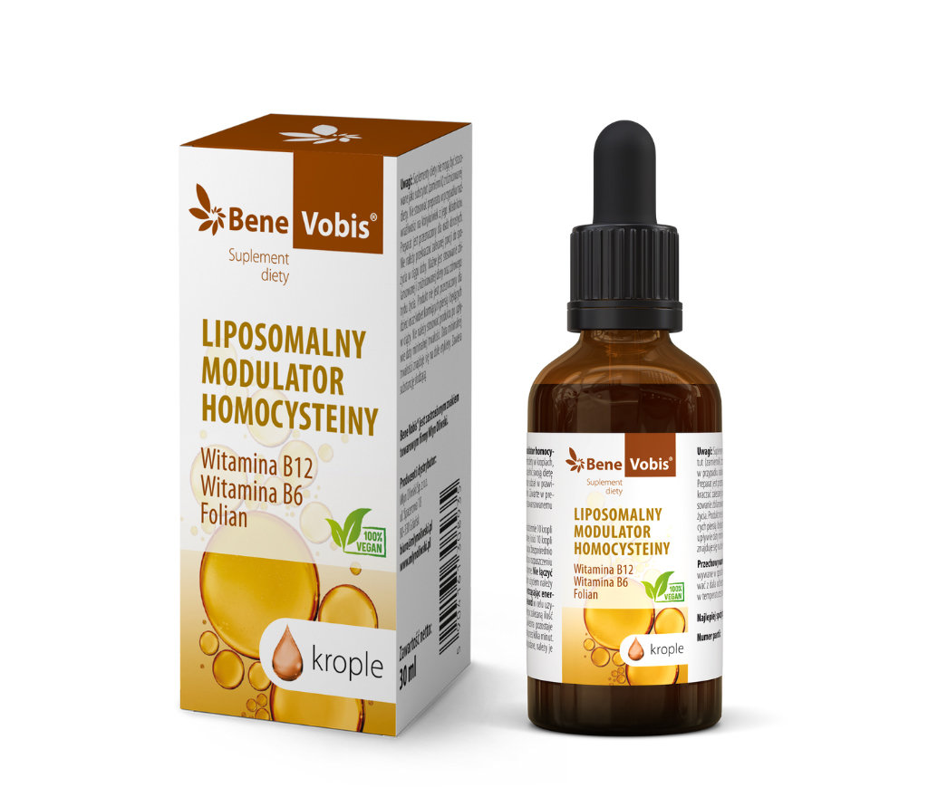 Suplement diety, Młyn Oliwski, Liposomalny Modulator Homocysteiny (B12, B6, Folian), 30 ml