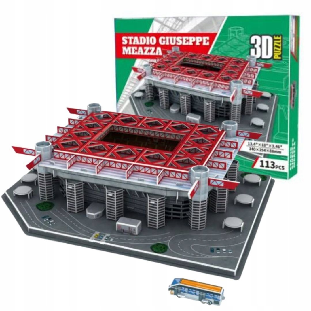 Puzzle 3D Stadion Piłkarski Ac Milan Inter Mediolan San Siro Duży 113El.