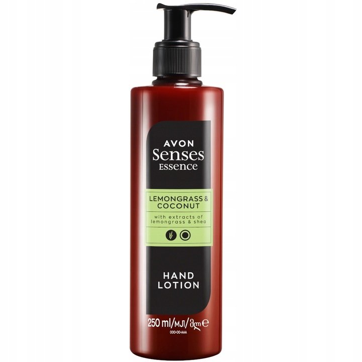 AVON Senses Essence Balsam do rąk Trawa Cytrynowa i Kokos 250 ml