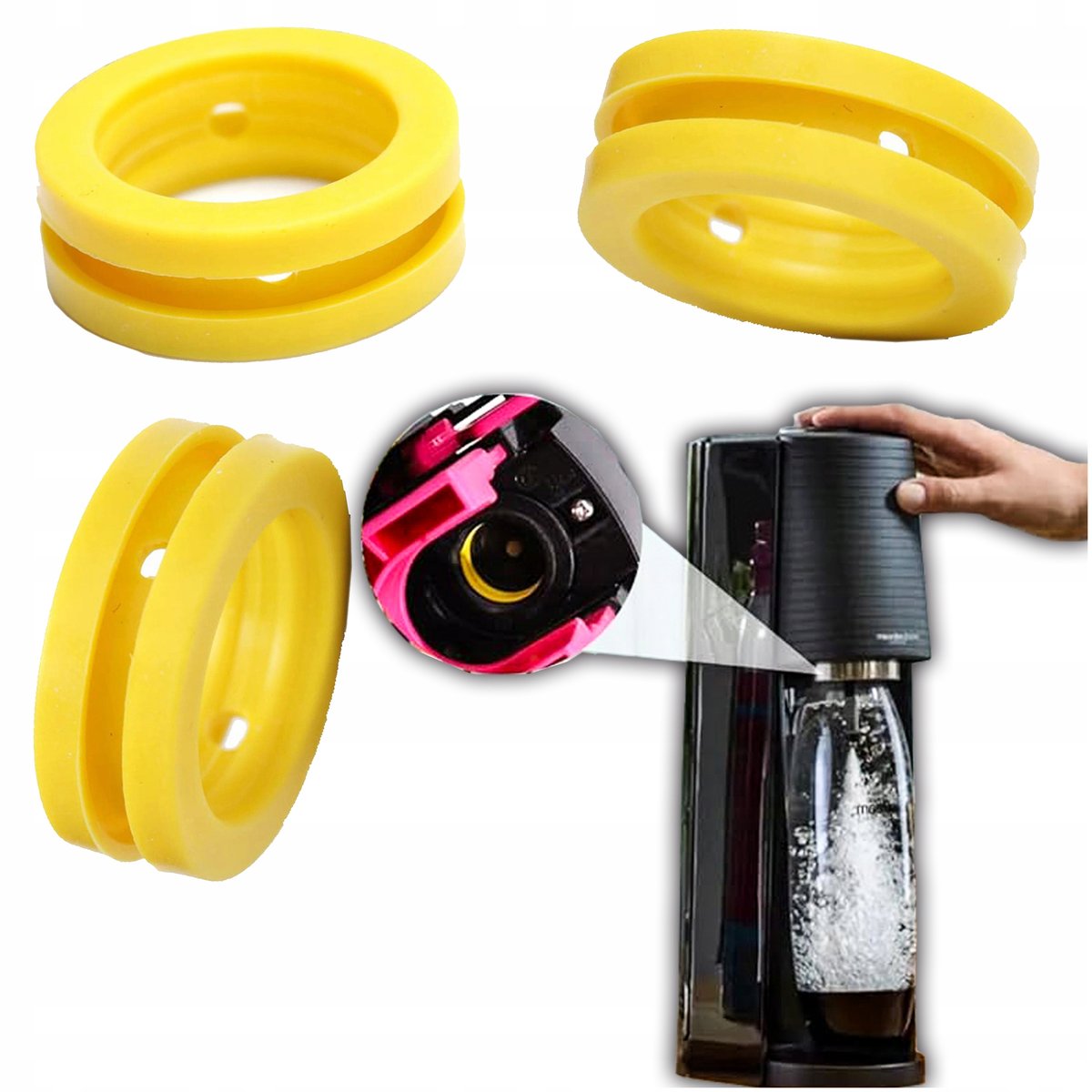 USZCZELKA USZCZELKI DO SODASTREAM QUICK CONNECT TERRA DUO ART 3 SZTUKI