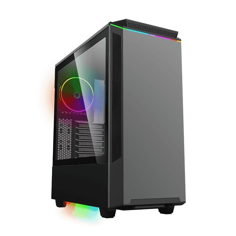Coil Obudowa Tower Atx Midi Usb 3.0 Pc Komputerowa Argb Czarna Gaming Szkło Okno Led Paladin T801