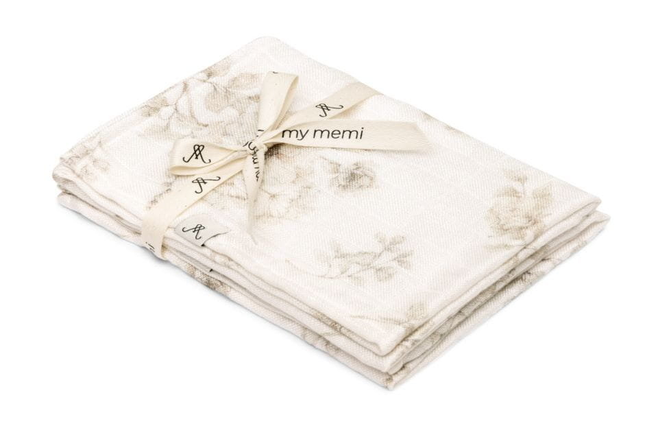 2-pak bambusowych pieluszek muślinowych 45x45 - boho flowers my memi