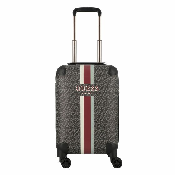 Guess Wilder 4 kółka Walizka kabinowy 53 cm charcoal logo
