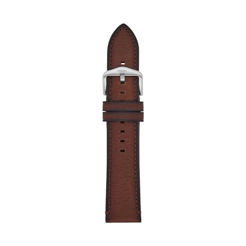 Fossil Pasek do zegarka dla mężczyzn 22 mm LiteHide skóra brązowa, S221498, brązowy, 22 mm, Casual