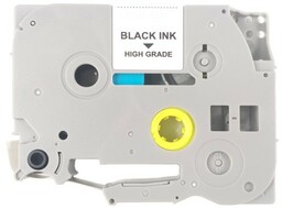 Kompatibilní páska s Brother HGe-131, 12mm x 8m, černý tisk / průhledný podklad, vysokorychlostní