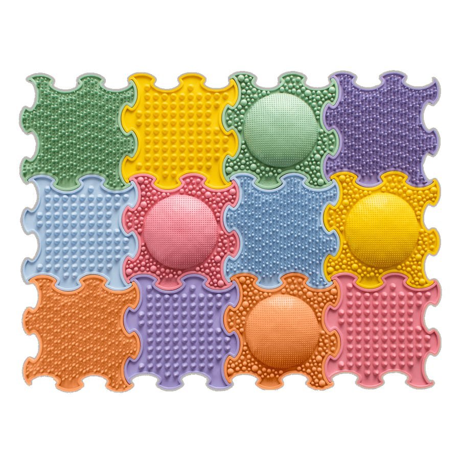 Malpiszon, puzzle sensoryczne Mini 12 szt 15x15cm